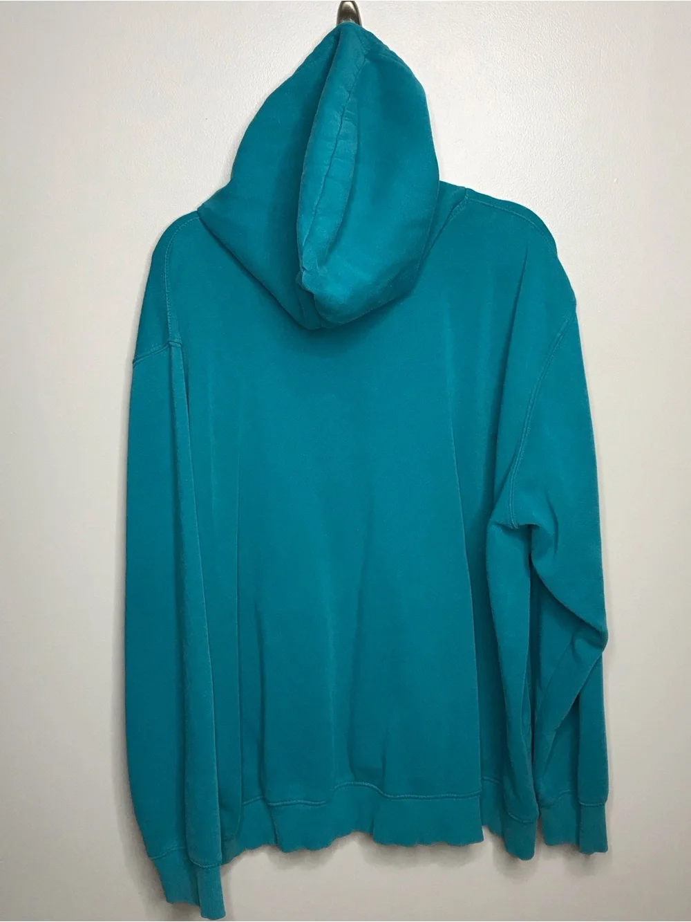 North Face Men's Teal Crewneck Hoodie with Logo Graphic Sz XXL